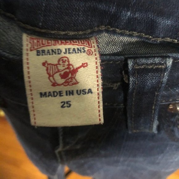 Women's True Religion Low rise Size 25 Jeans - Picture 2 of 6